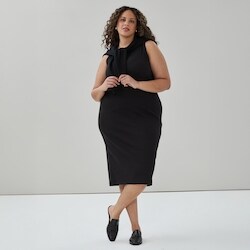 knee length dresses for ladies JOE FRESH Women Midi Dresses Regular fit in Blue