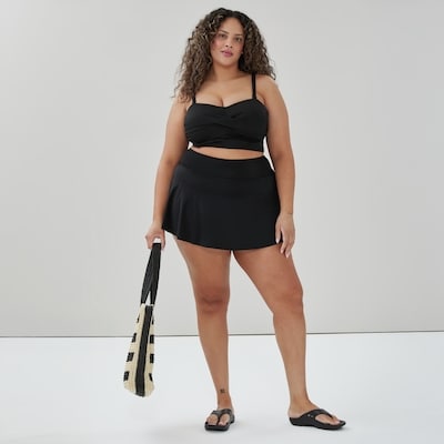 Minijupe de bain Femmes+ - Noir