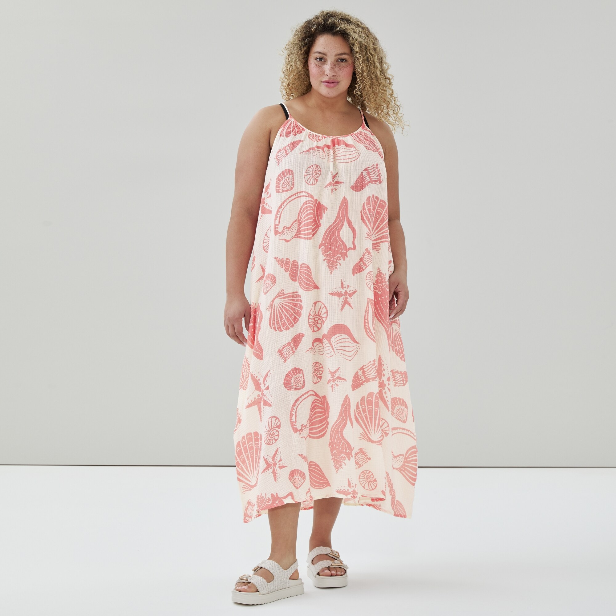 Women+ Crinkle Gauze Maxi Dress