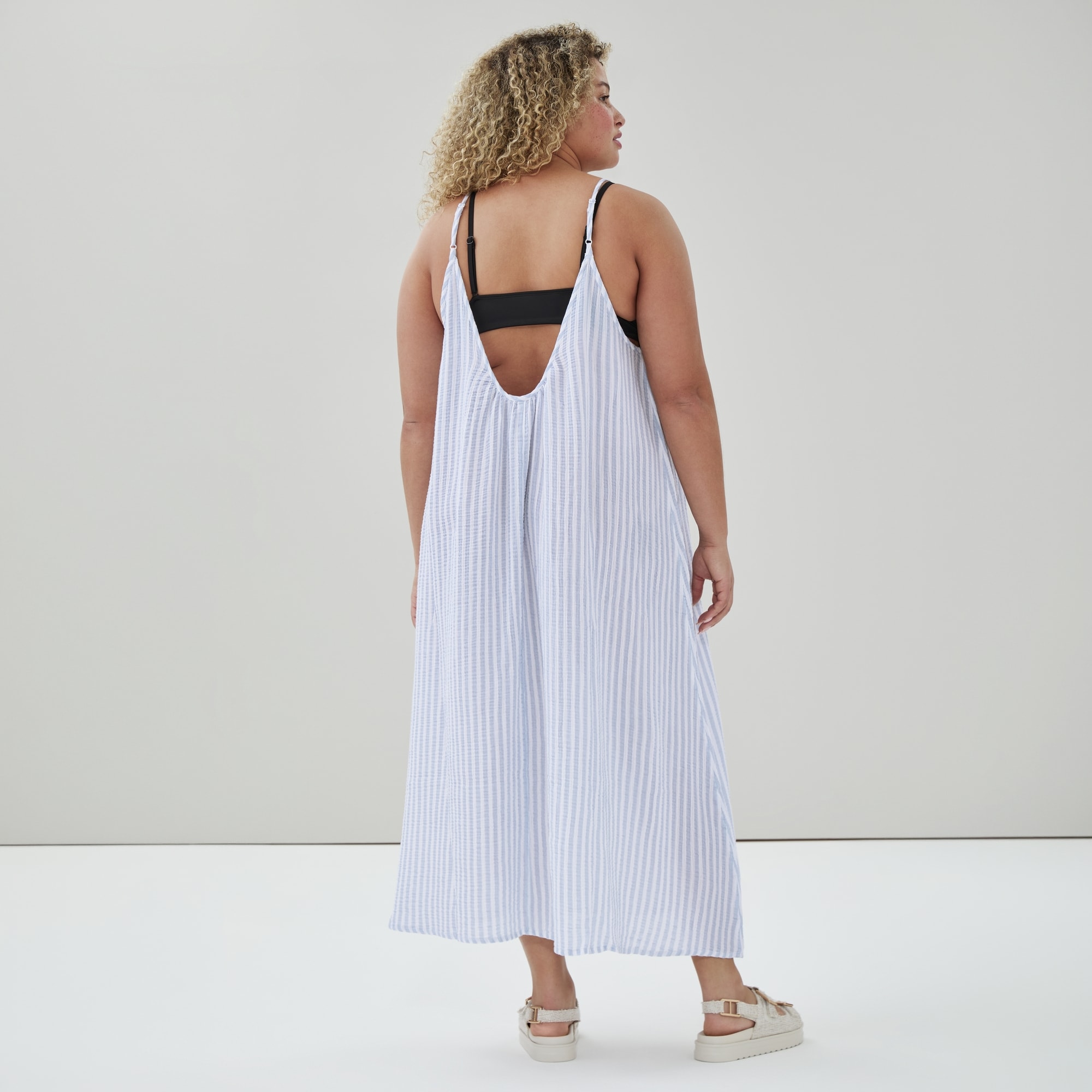 joe fresh maxi dress On-the-Go Maxi Dress in Bright Blue from Joe Fresh