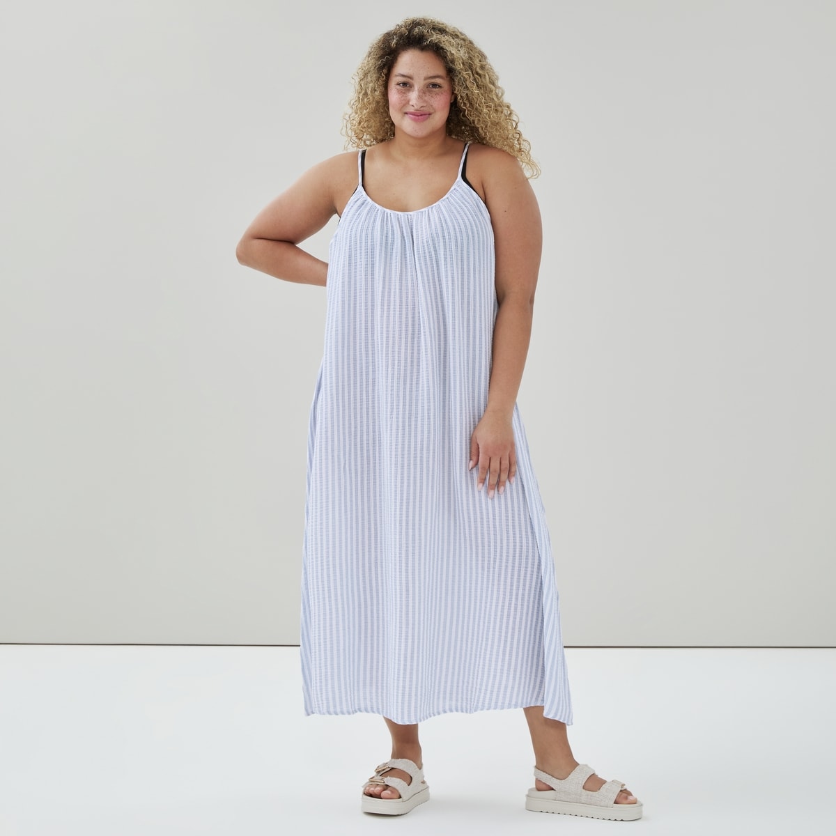 Women+ Crinkle Gauze Maxi Dress