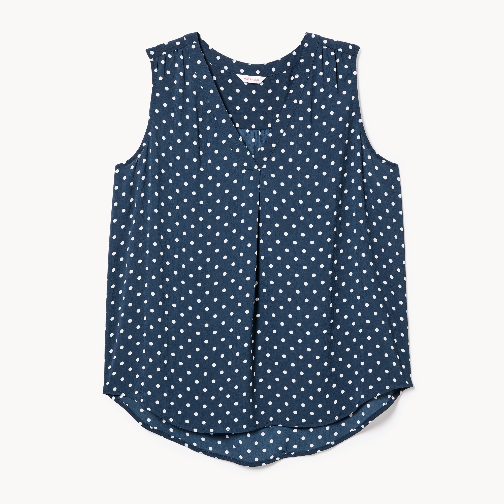 Women+ Printed V-Neck Tank Top in Navy from Joe Fresh