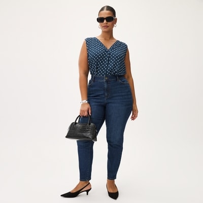 Joe Fresh Women+ Printed V-Neck Tank Top 1 ea, $29.00/1ea