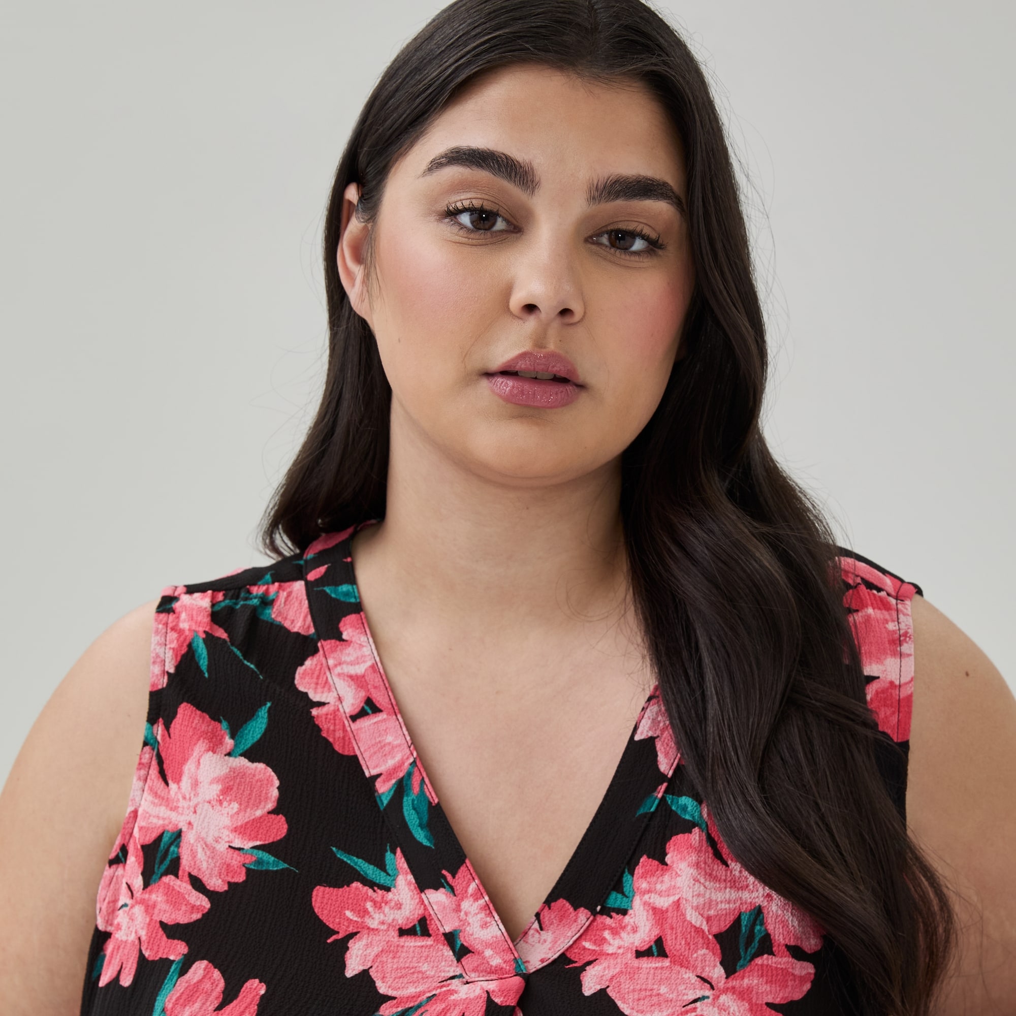 Cami imprimée à col en&nbsp;V Femmes+