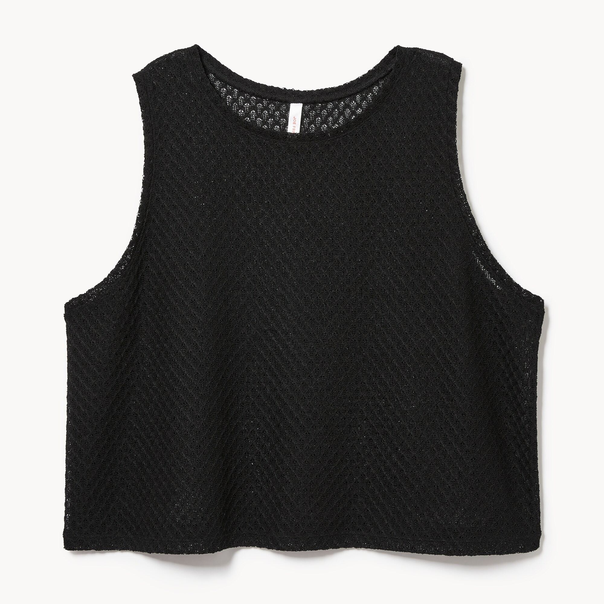 Crochet Cover-Up Tank in Black from Joe Fresh