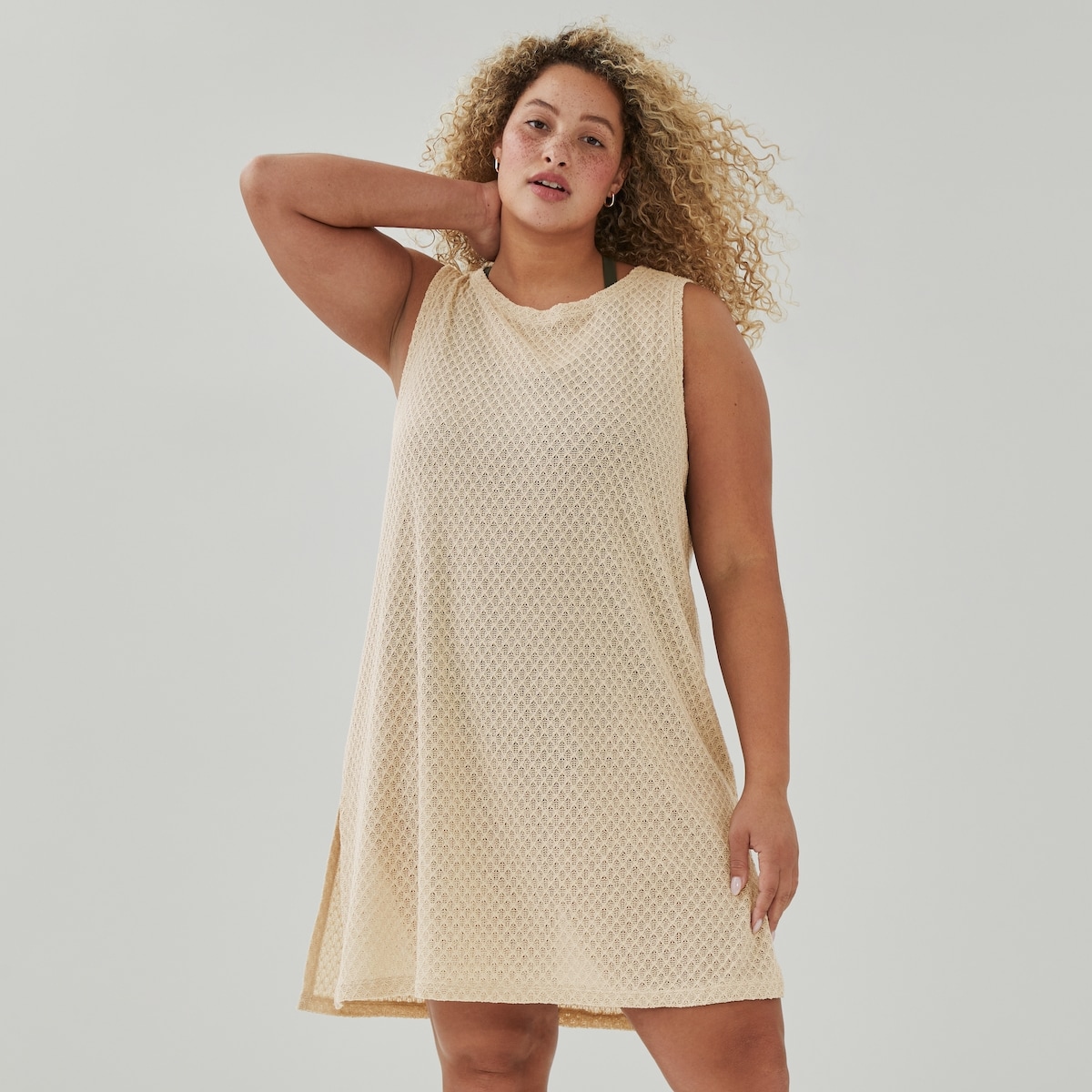 Robe cache-maillot crochete Femmes+ - Sable