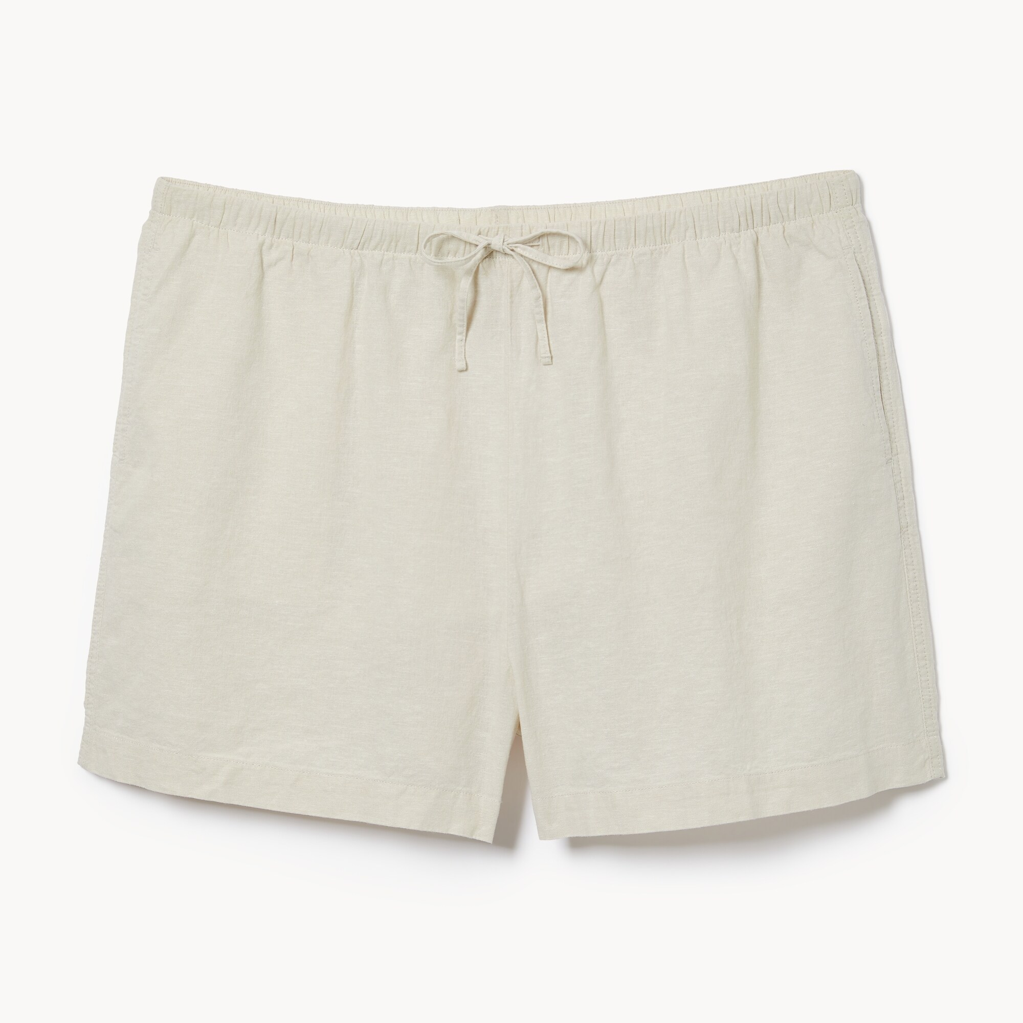 Short sans attache en lin et coton Femmes+