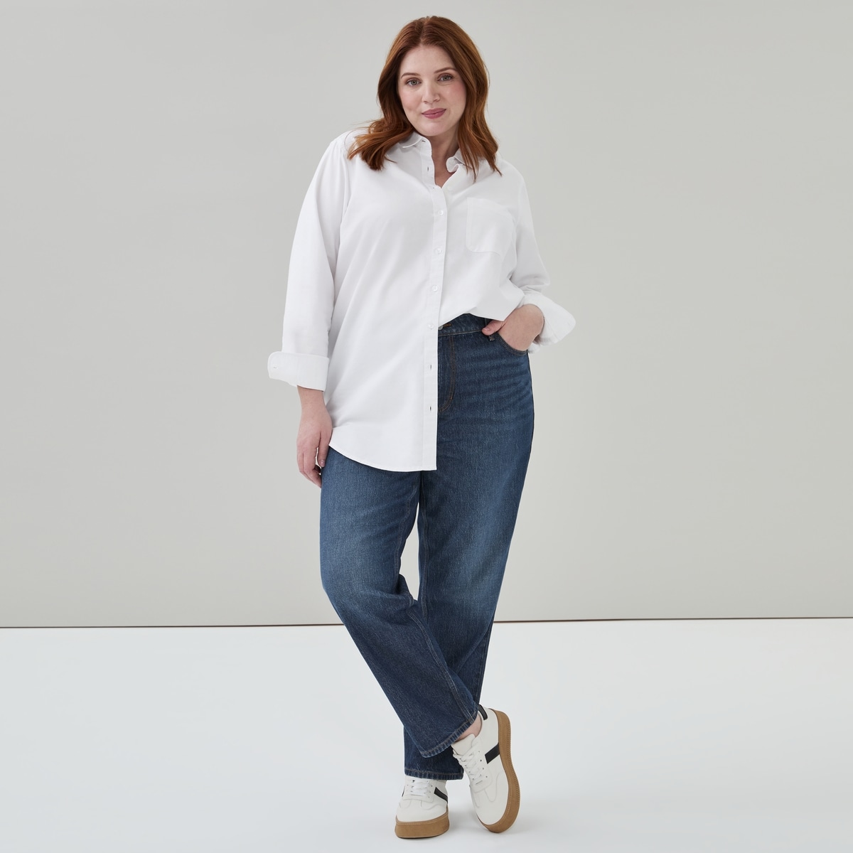 Jean troit  jambe droite Femmes+