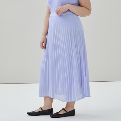 Women+ Pleated Midi Skirt - Lavender