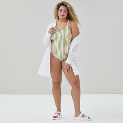 Joe Fresh Women+ Striped Crossback Swimsuit 1 ea, $42.00/1ea