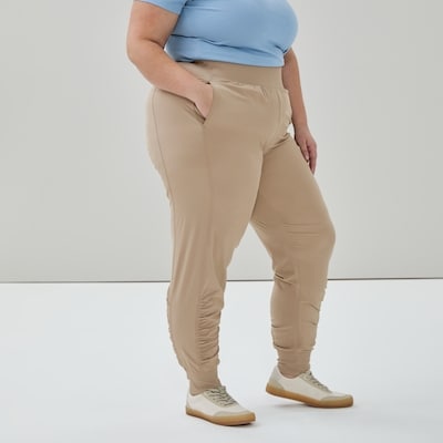 Women+ Active Stretch Jogger - Light Brown