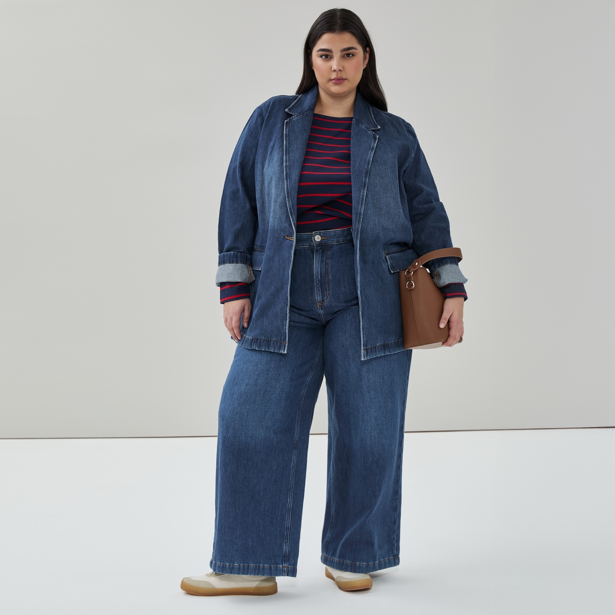 Women+ Denim Blazer