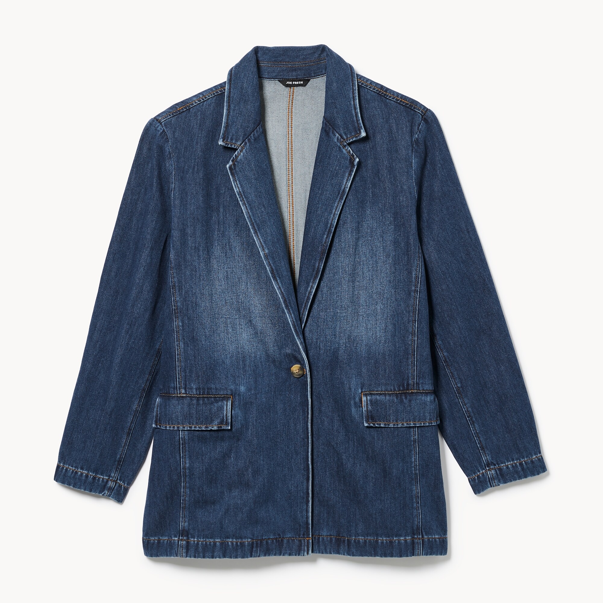 Blazer en denim Femmes+