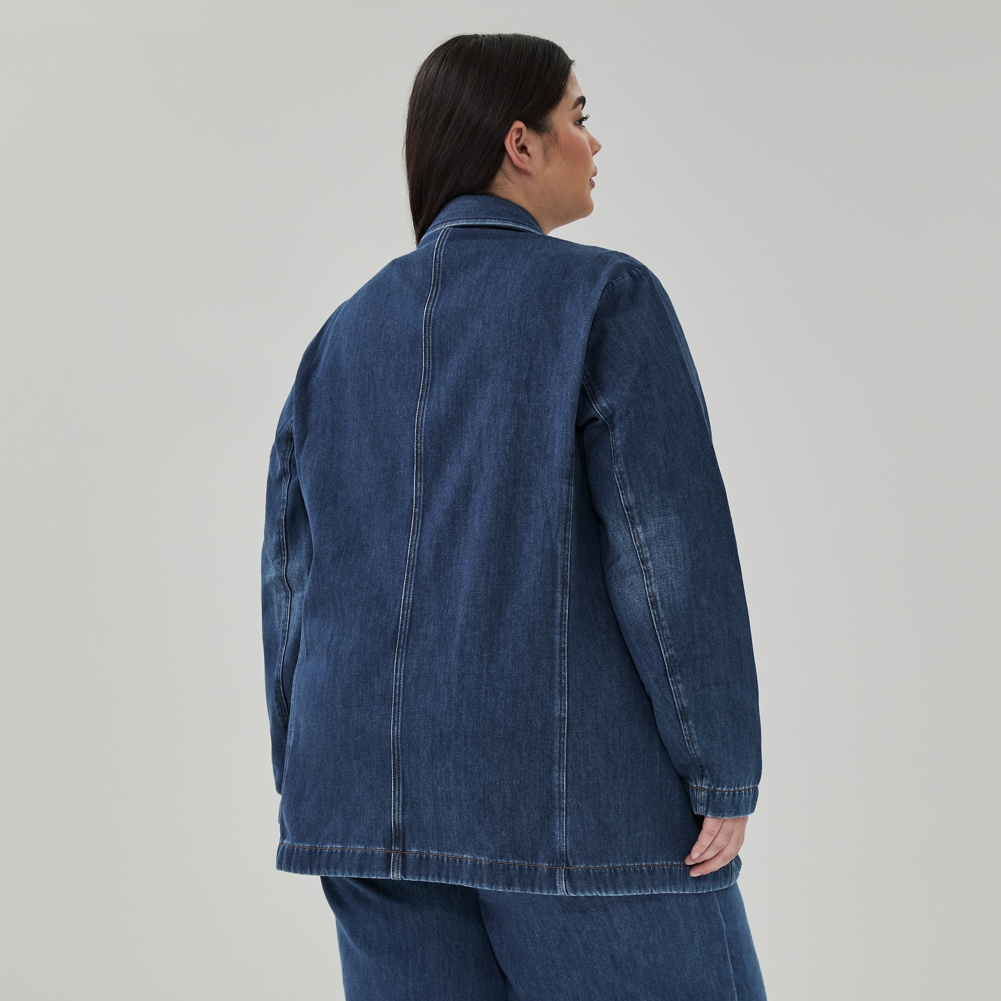Blazer en denim Femmes+