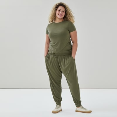 Joe Fresh Pantalon de jogging sport sablé léger Femmes+ 1 ea, 29,00 $/1ch