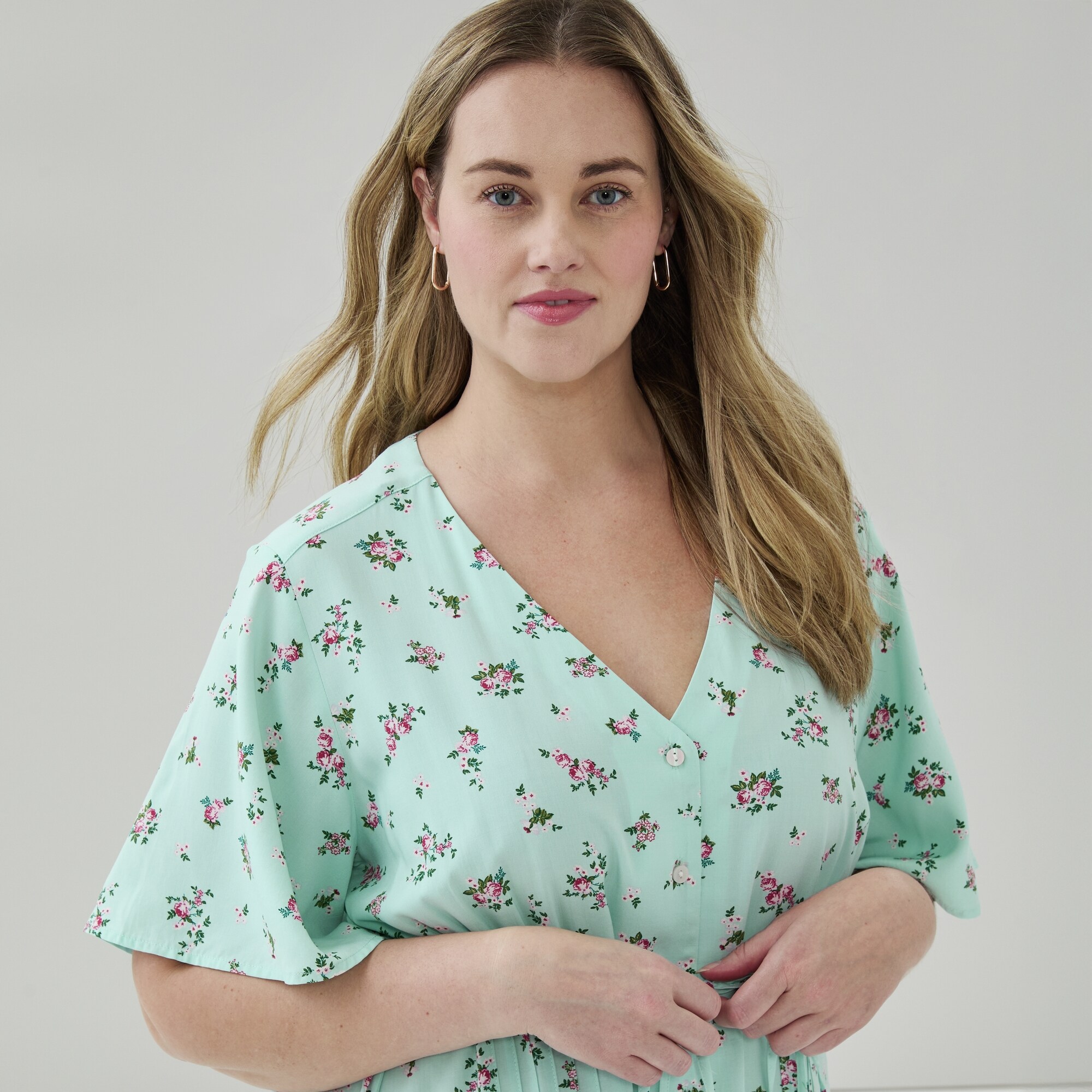 Women+ Pintuck Midi Dress