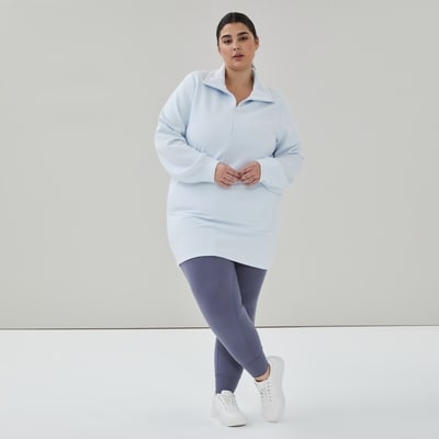 Joe Fresh Chandail sport à fermeture éclair un quart Femmes+ 1 ea, 45,00 $/1ch