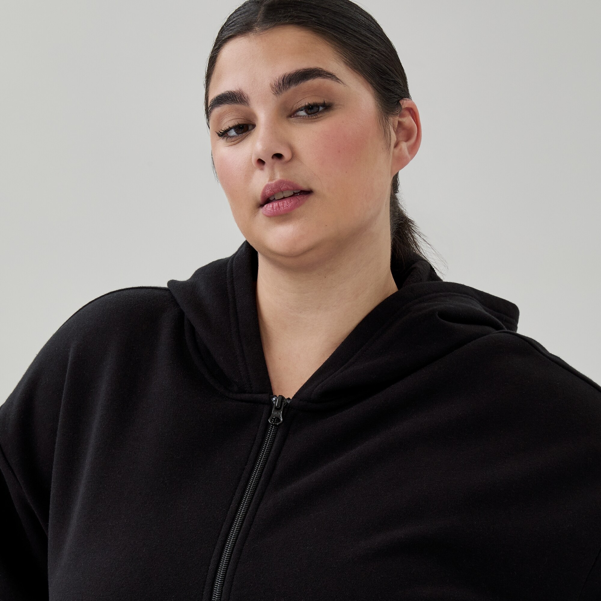 Veste longue à capuchon MolletonConfo Femmes+