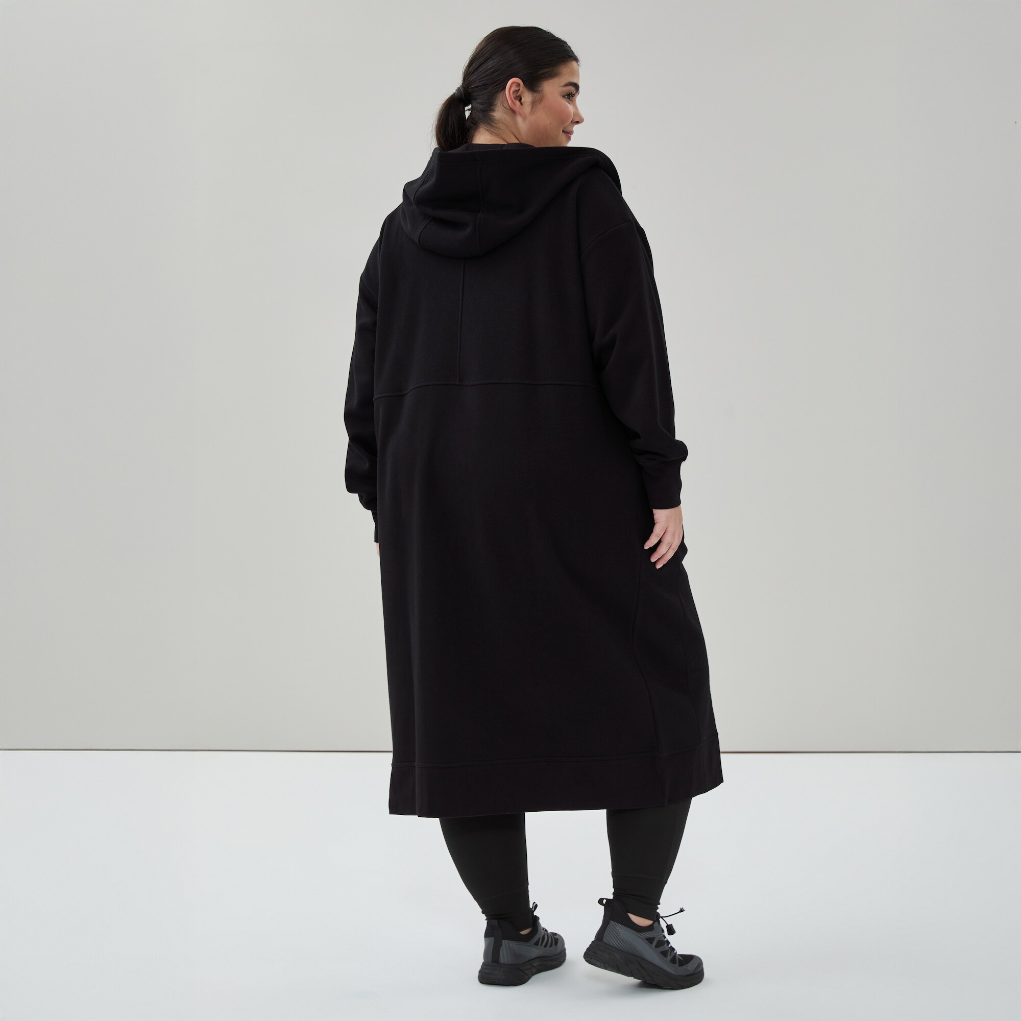 Veste longue à capuchon MolletonConfo Femmes+