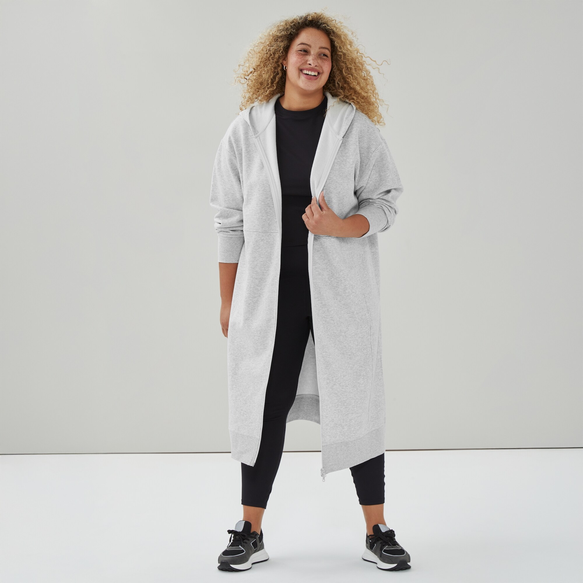 Women+ CozyFleece Long Hooded Jacket