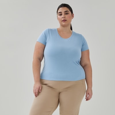 Women+ Fitted T-Shirt - Light Blue
