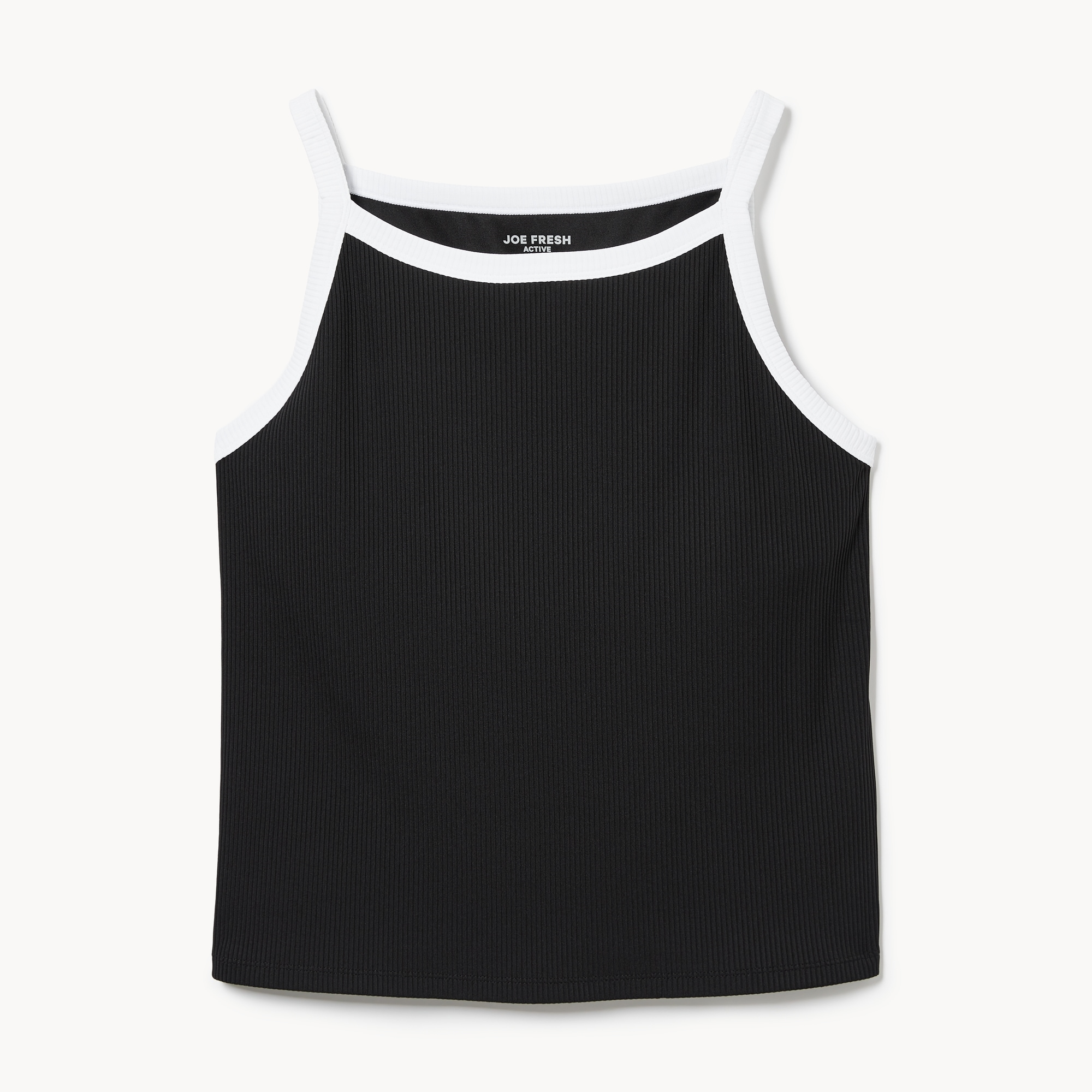Women+ Cropped Tank Top in Black from Joe Fresh