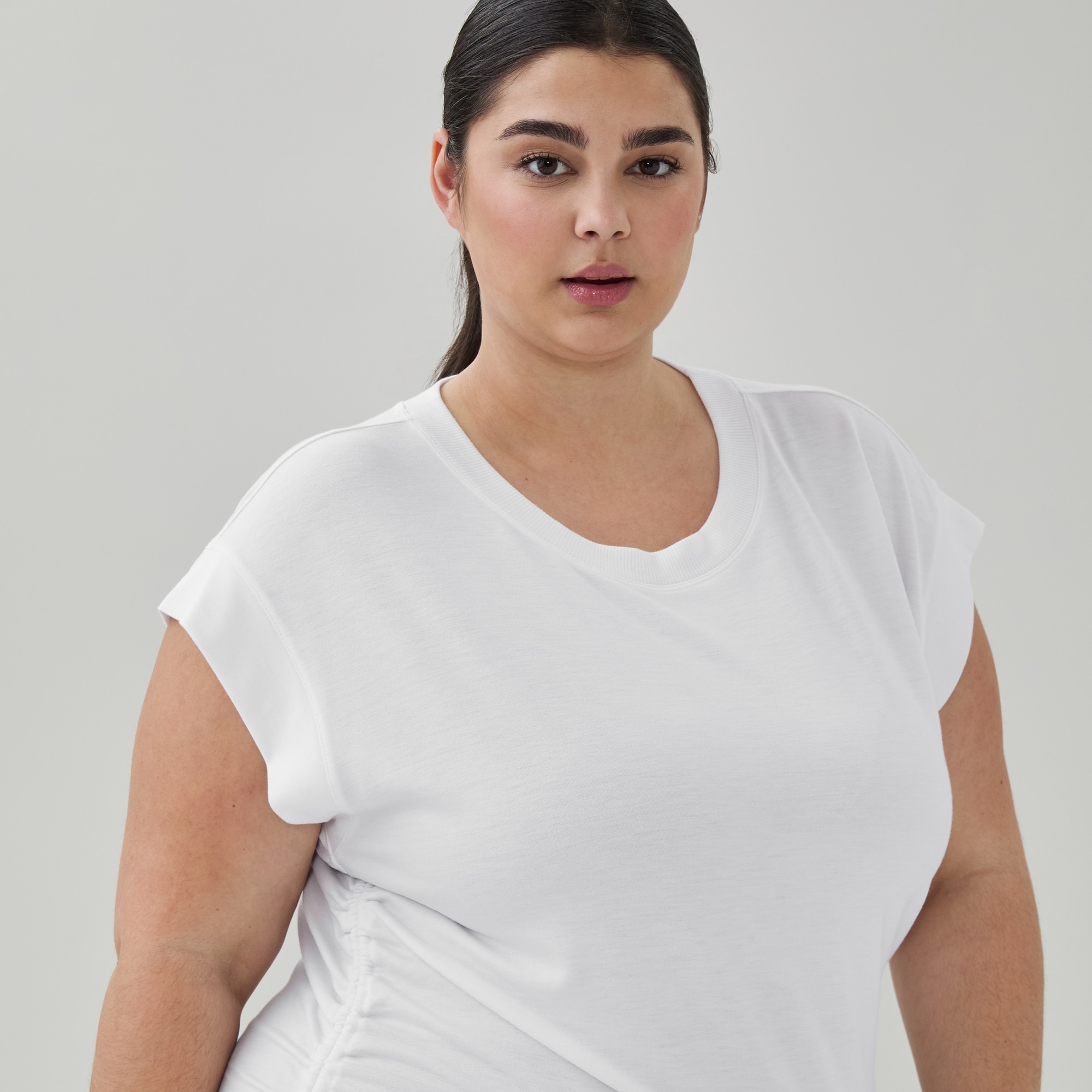 Women+ Micro French Terry Cropped T-Shirt