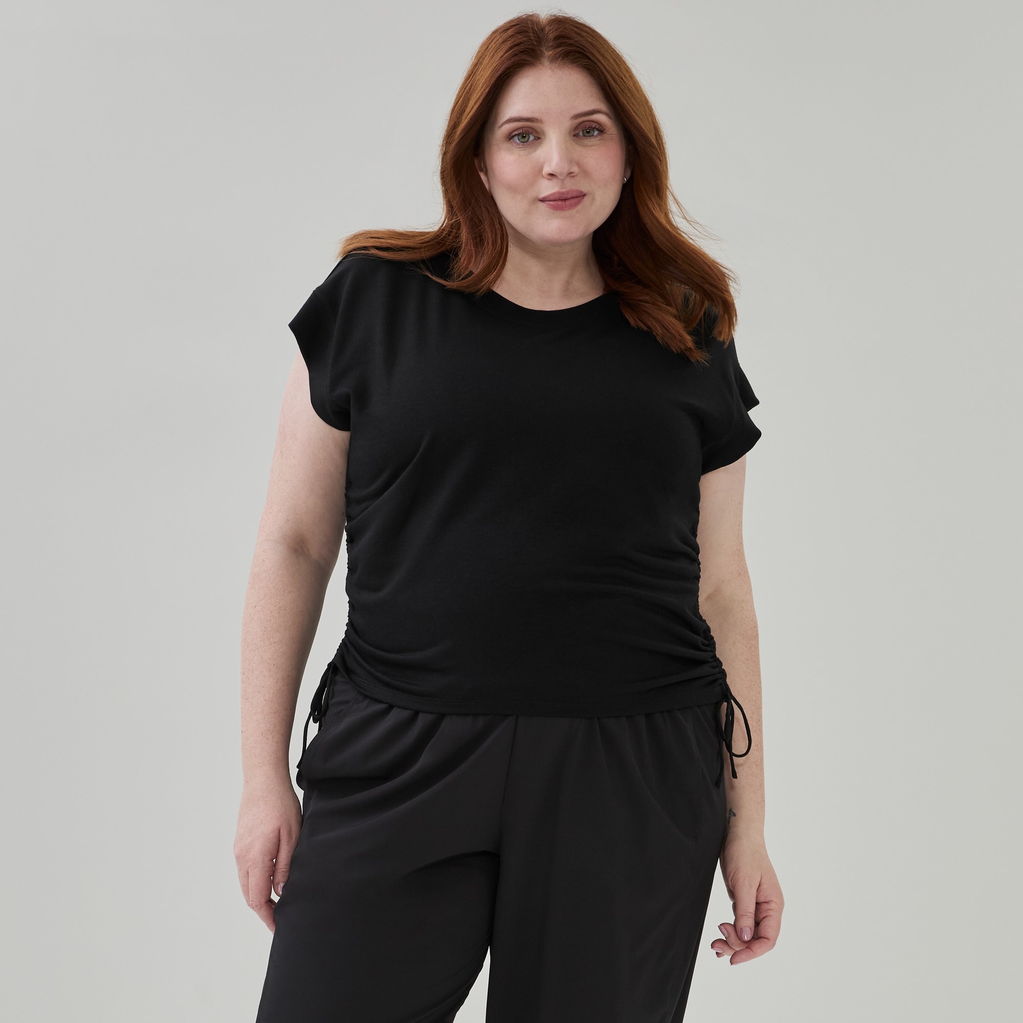 Women+ Micro French Terry Cropped T-Shirt