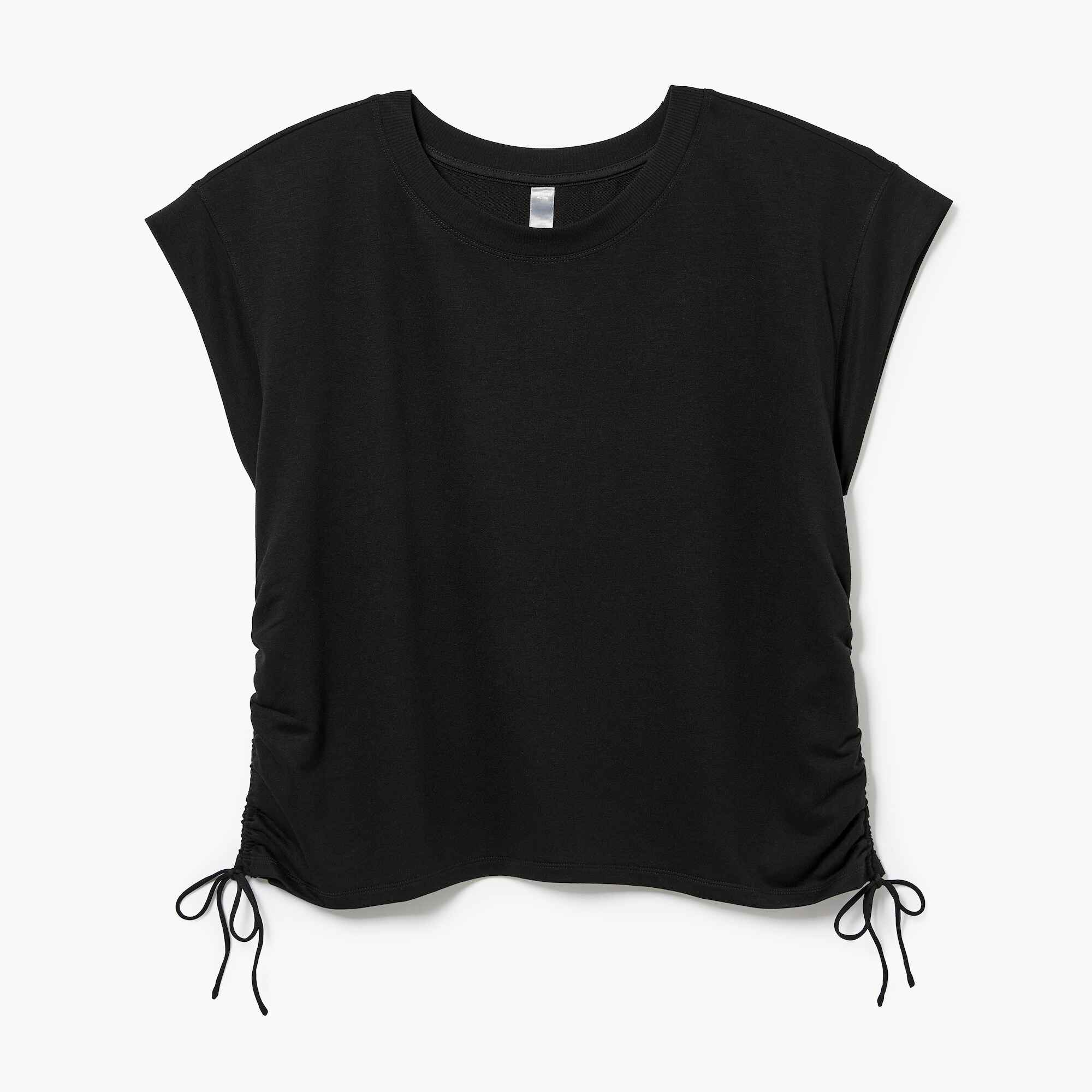 T-shirt court en micro-ratine bouclée Femmes+