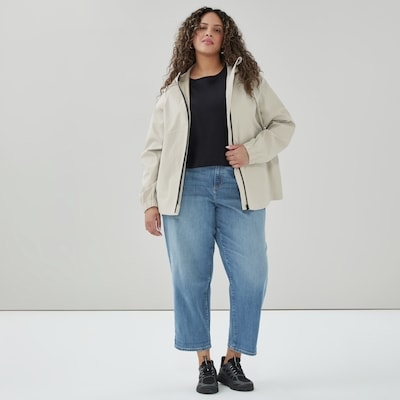 Imperméable court à capuchon Femmes+ - Sable Pâle
