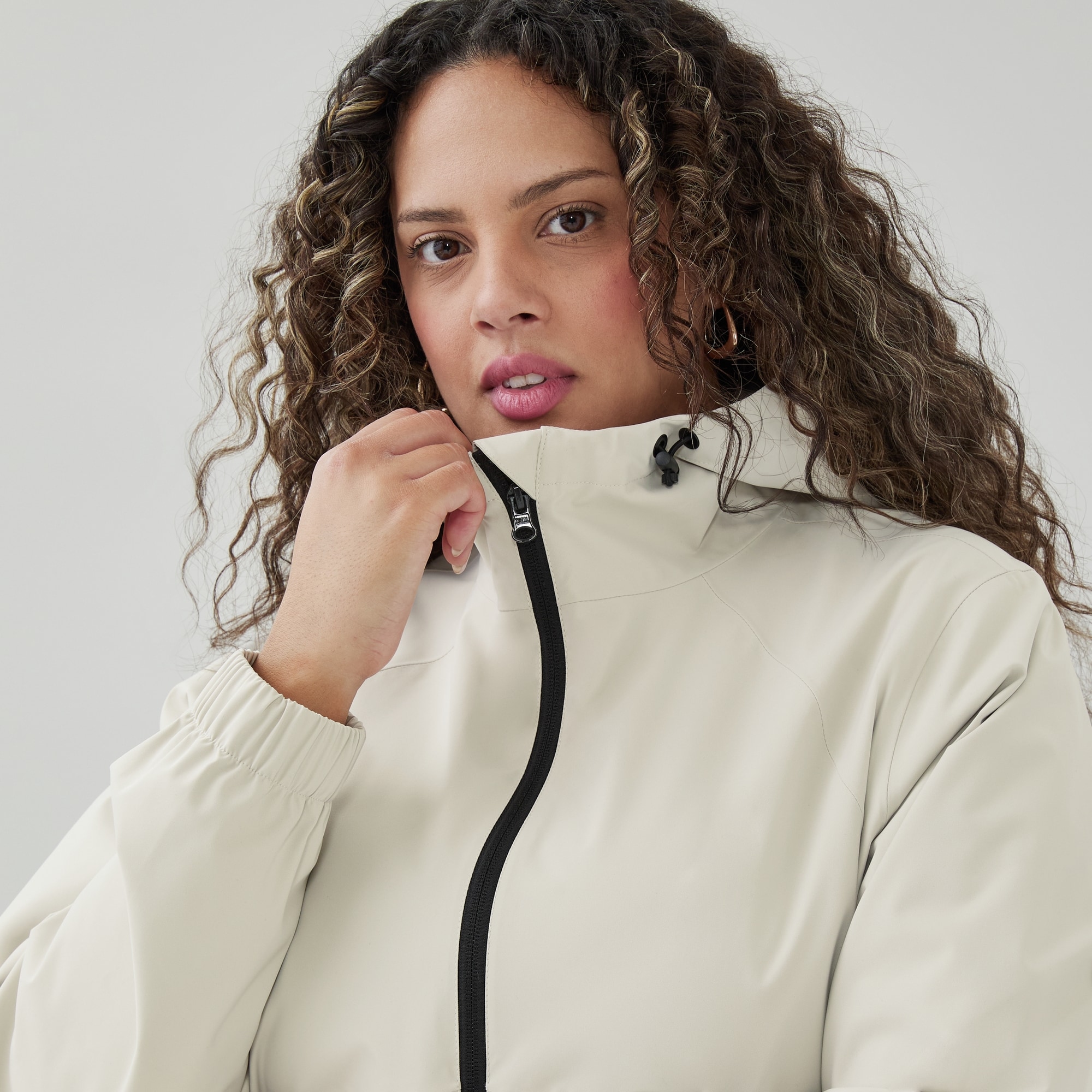 Women+ Short Hooded Raincoat