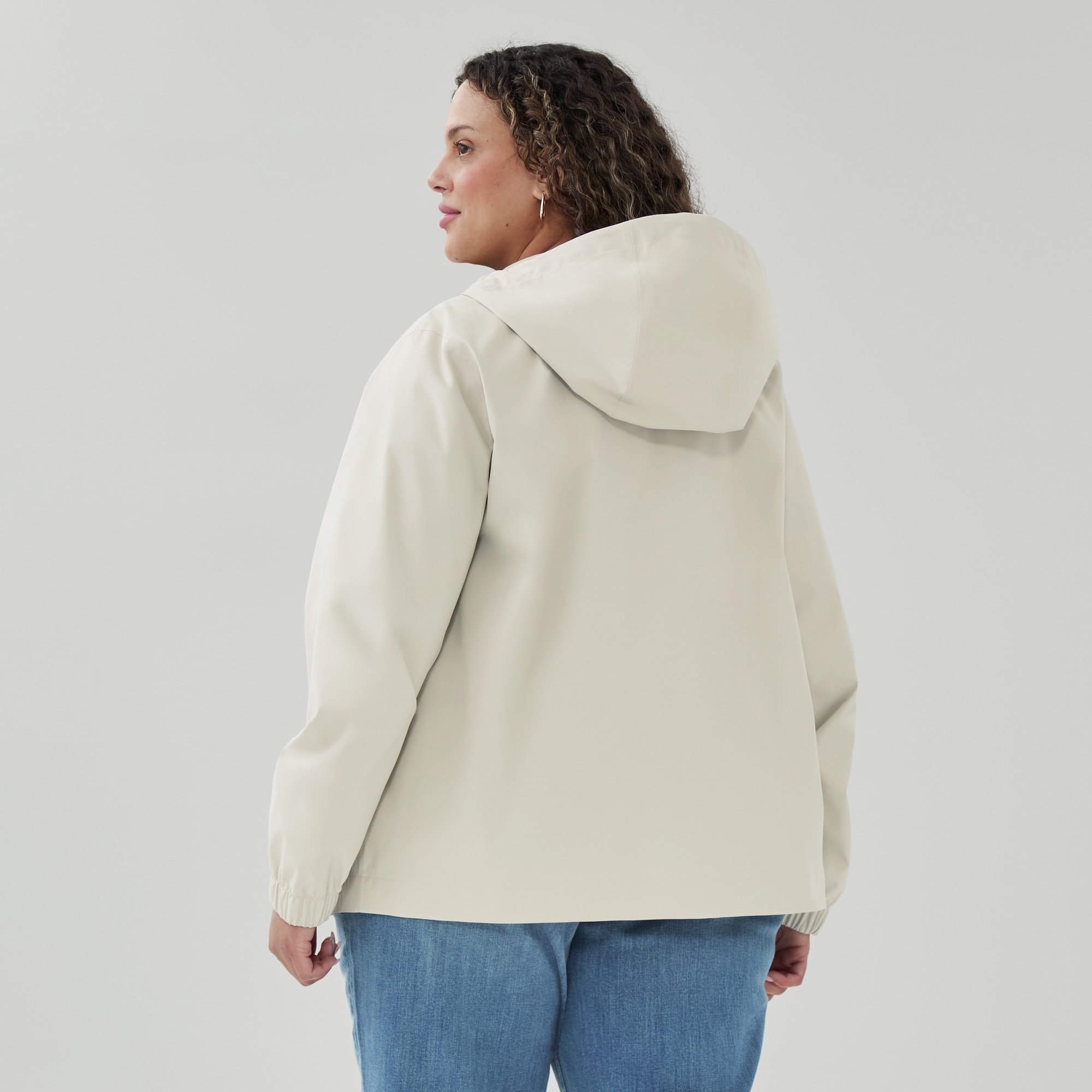 Women+ Short Hooded Raincoat