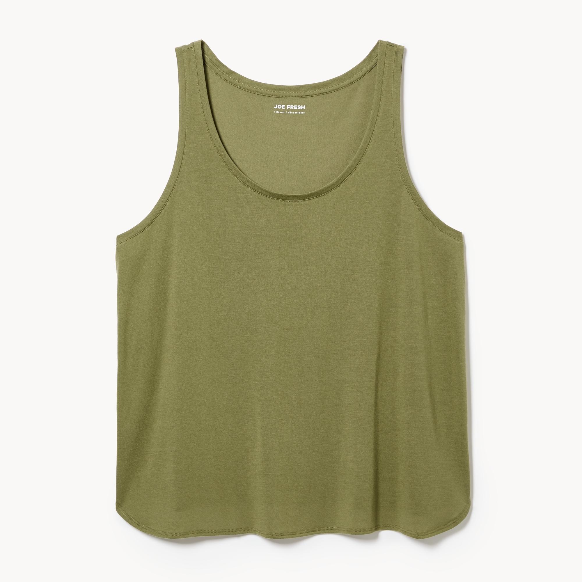 Women+ Relaxed Tank Top in Olive from Joe Fresh