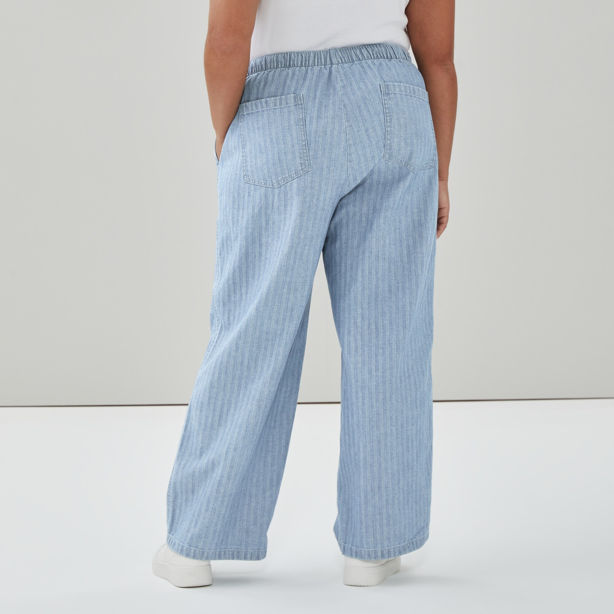 Pantalon utilitaire sans attache délavé clair
