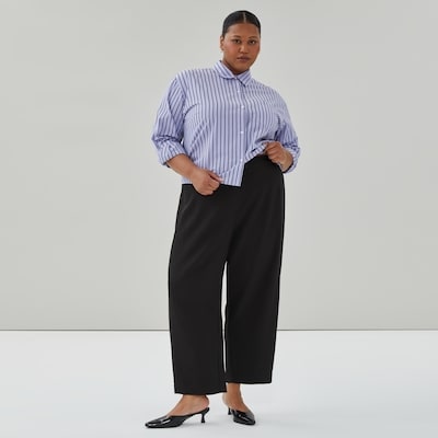 Women+ Barrel Leg Trouser - JF Black