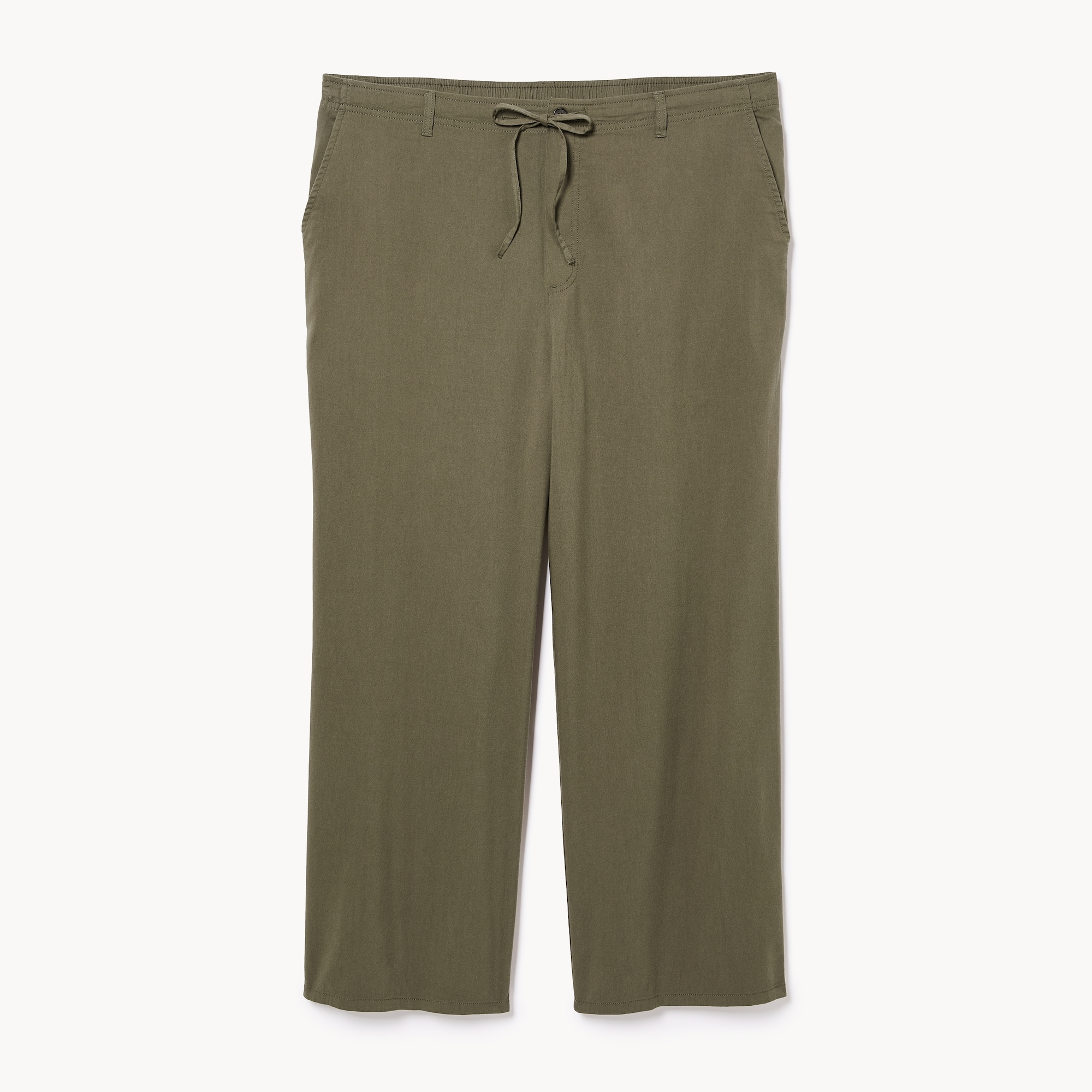 Women+ Dark Olive Wash Pull-On Pant in Dark Olive from Joe Fresh