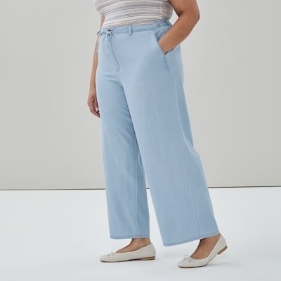 Pantalon sans attache délavé clair Femmes+ - Laver Pâle