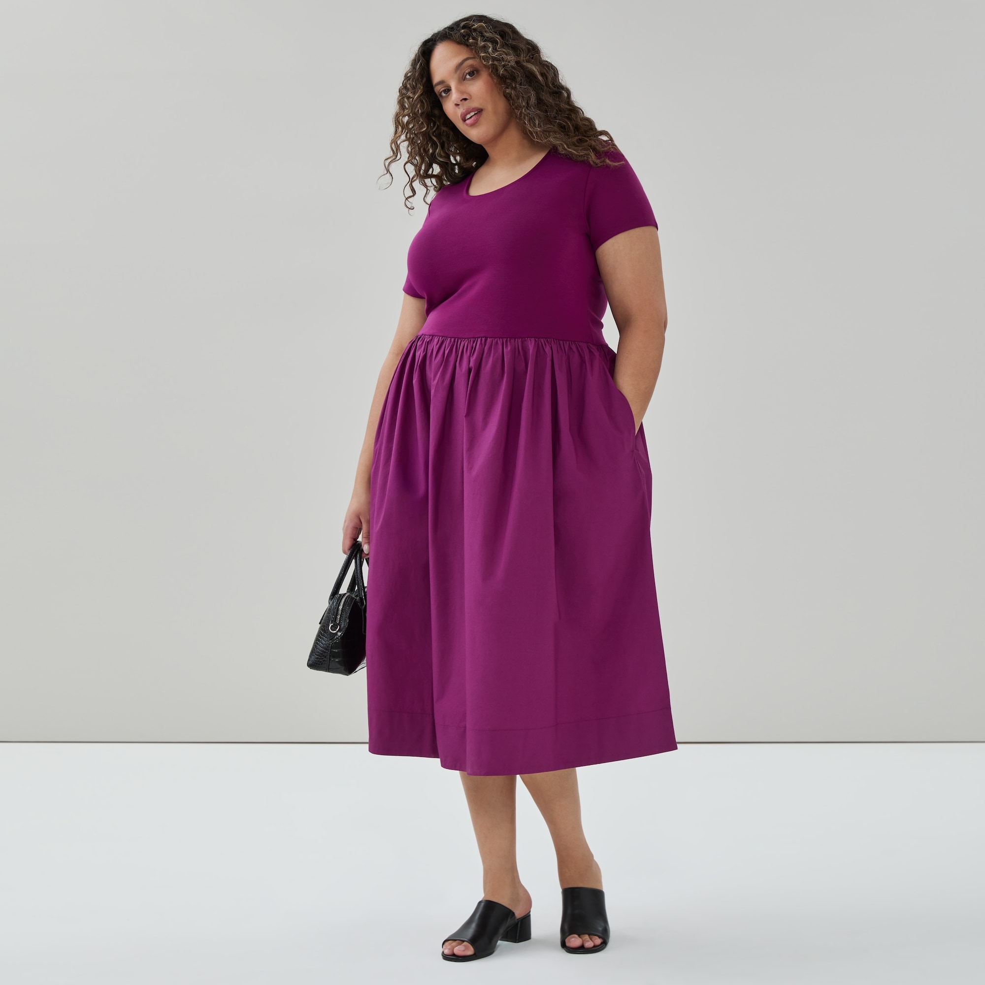 joe fresh ladies dresses Women+ Flared Midi Dress Resort 22
