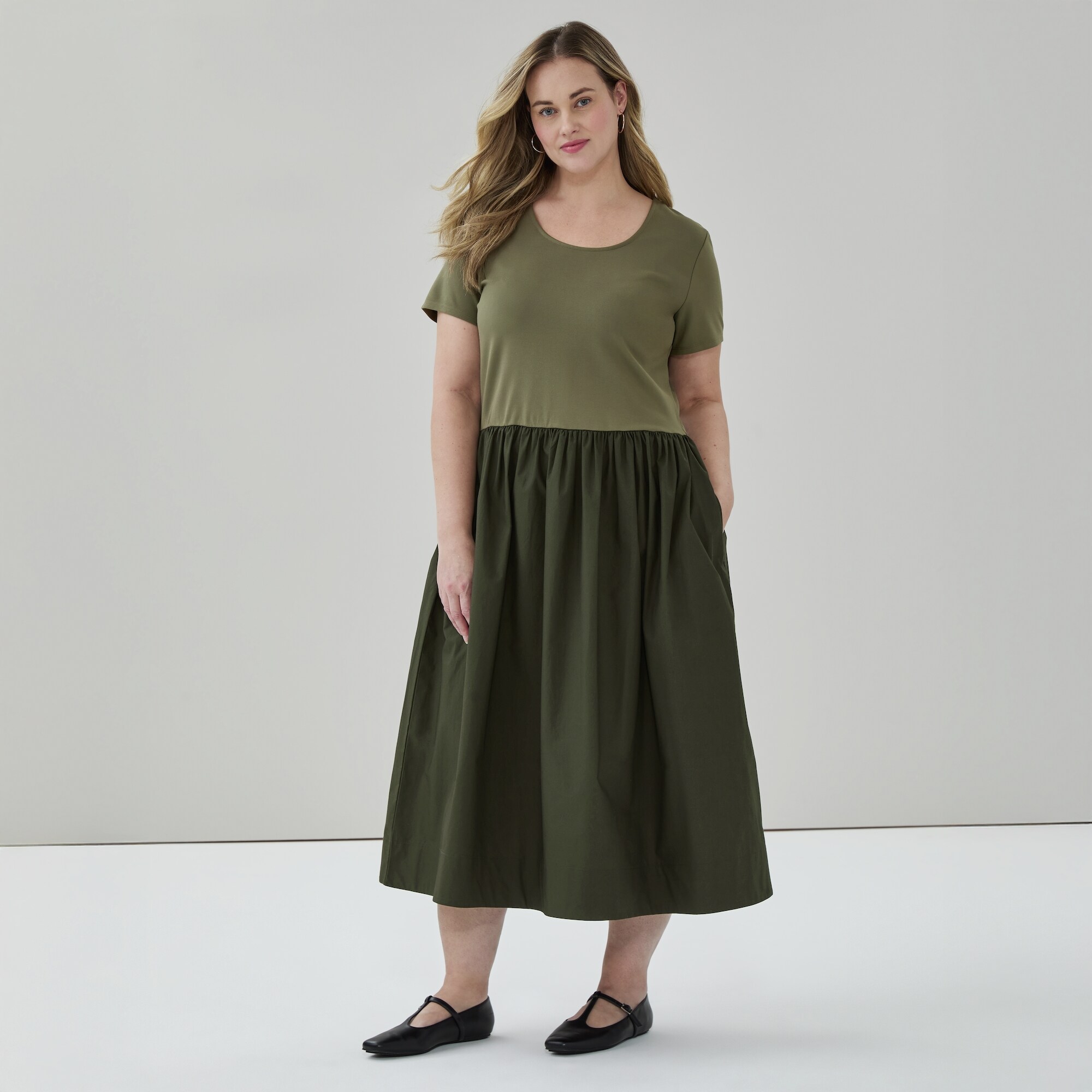 Robe midi évasée Femmes+
