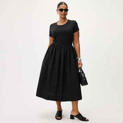 Robe midi évasée Femmes+ - Noir JF
