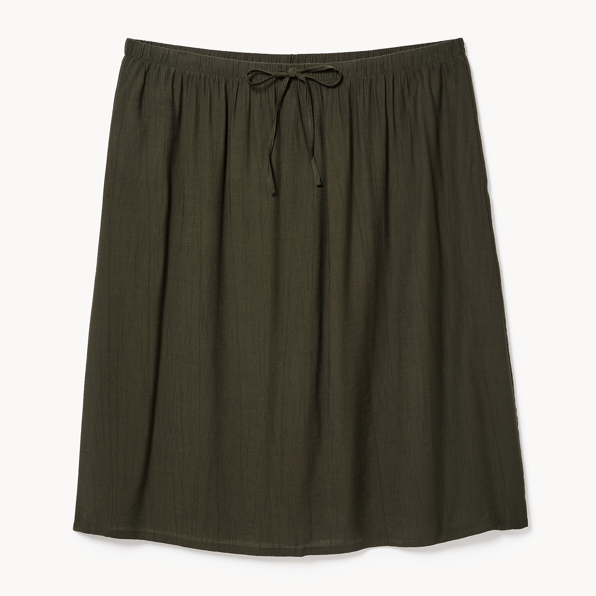 Women+ Gauze Pull-On Midi Skirt