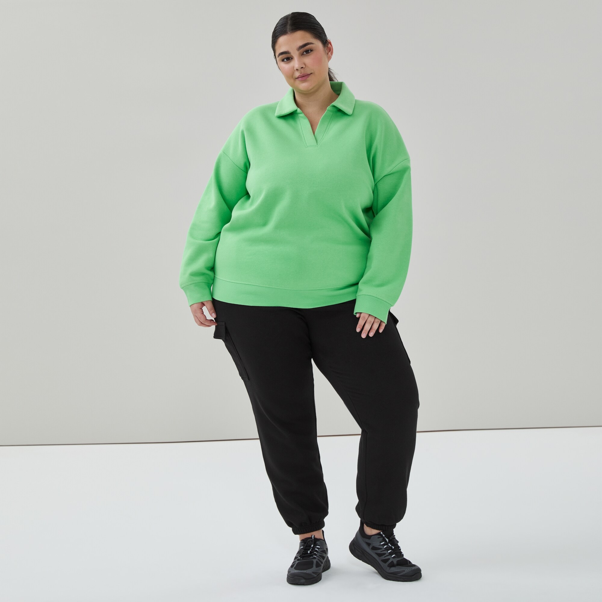 Women+ Fleece Polo Sweatshirt
