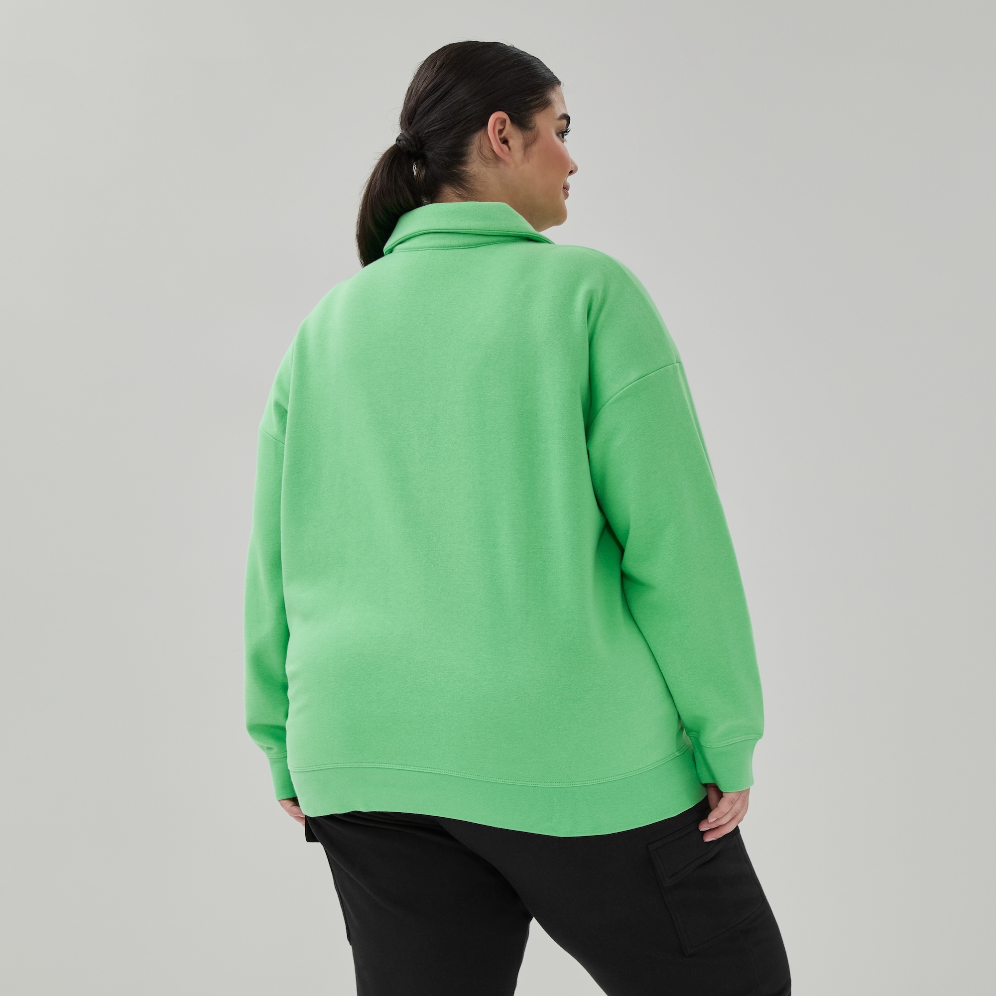 Women+ Fleece Polo Sweatshirt