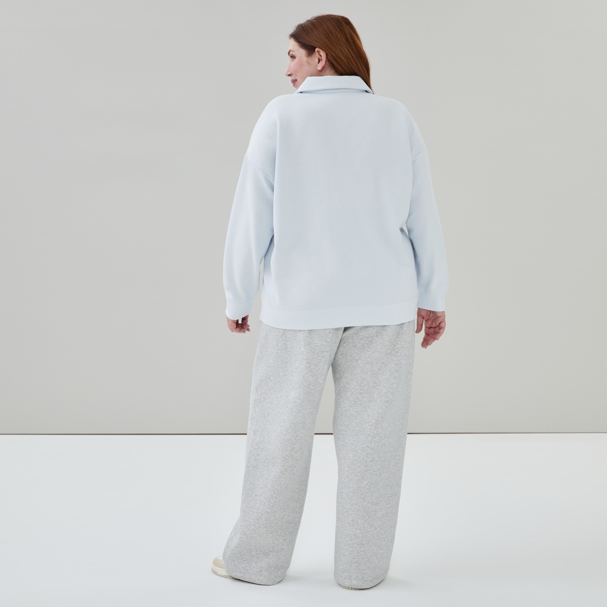 Women+ Fleece Polo Sweatshirt