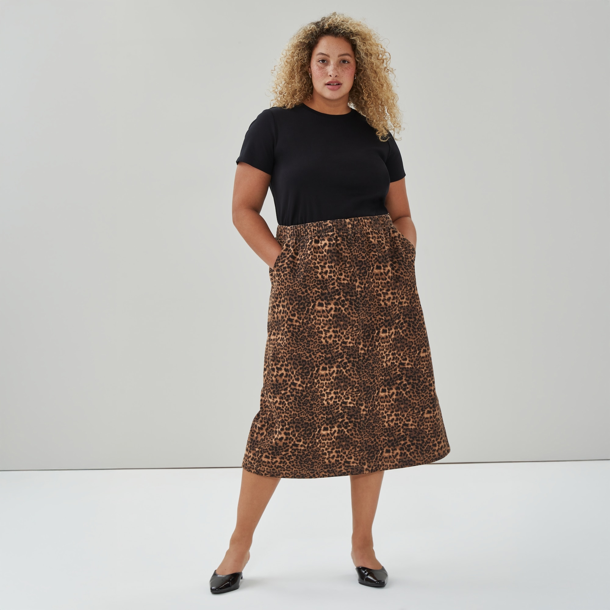 Women+ Printed Midi Skirt