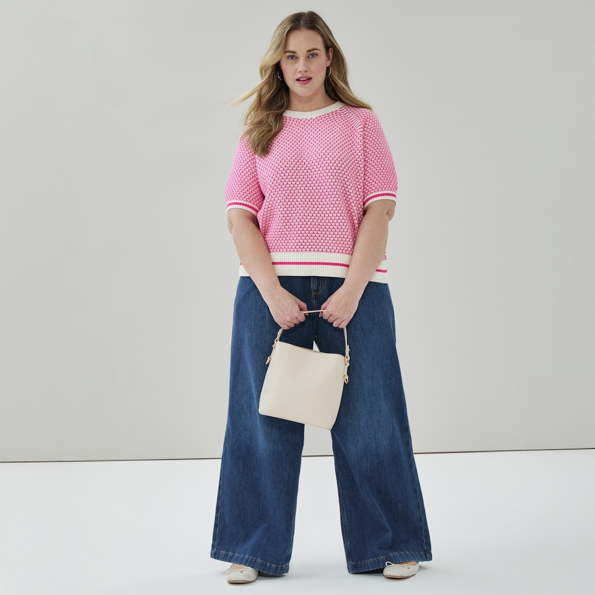 Women+ Puff Sleeve Raglan Sweater