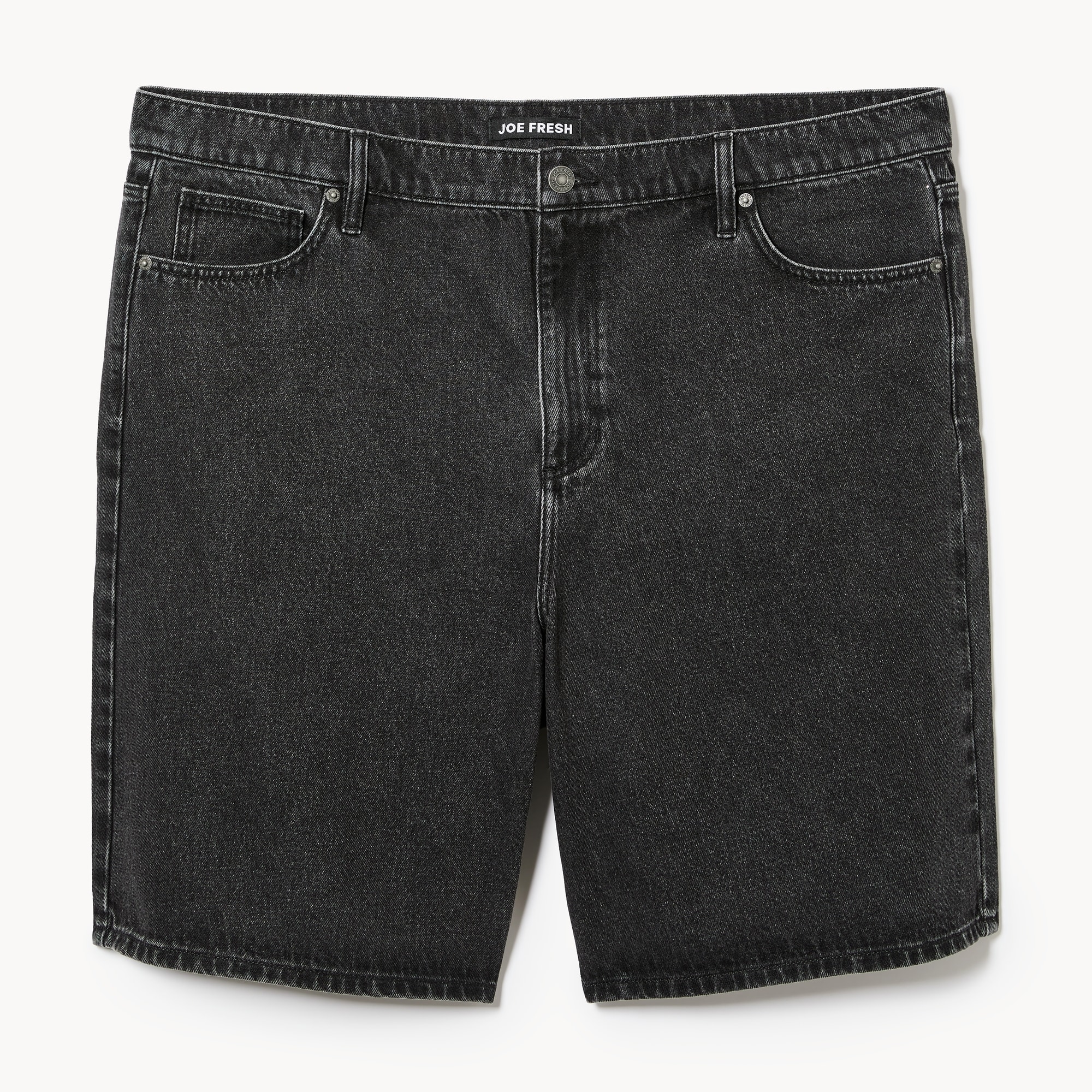 BERMUDA before a chain 未開封 Bermuda ample en denim délavé foncé Femmes+ in Noir from Joe Fresh