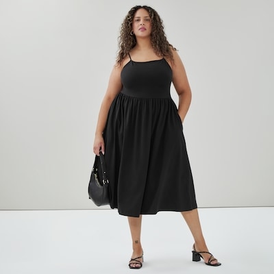 Robe midi en tricot Femmes+ - Noir JF