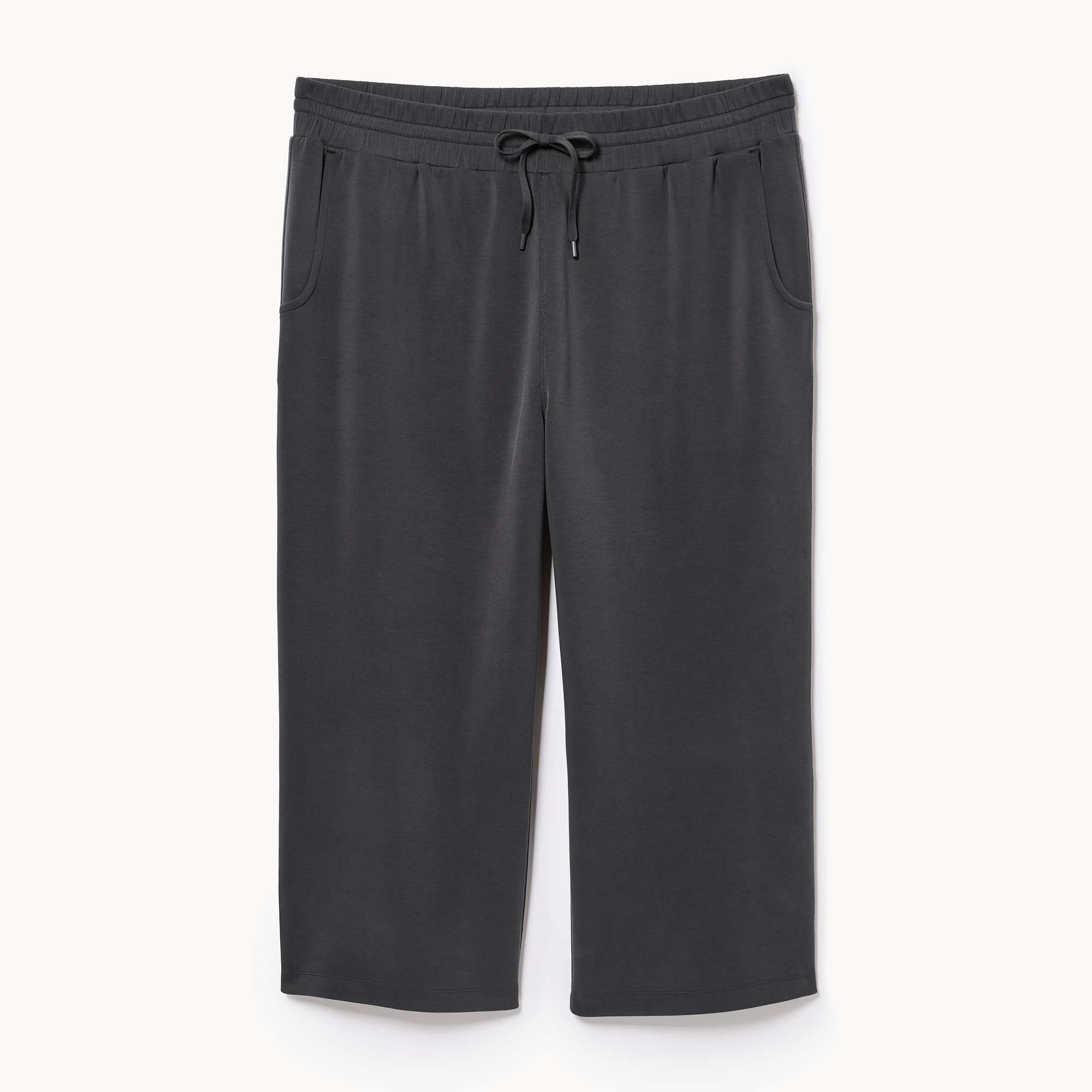 Women+ Active Sandwash Cropped Pant in Dark Grey from Joe Fresh