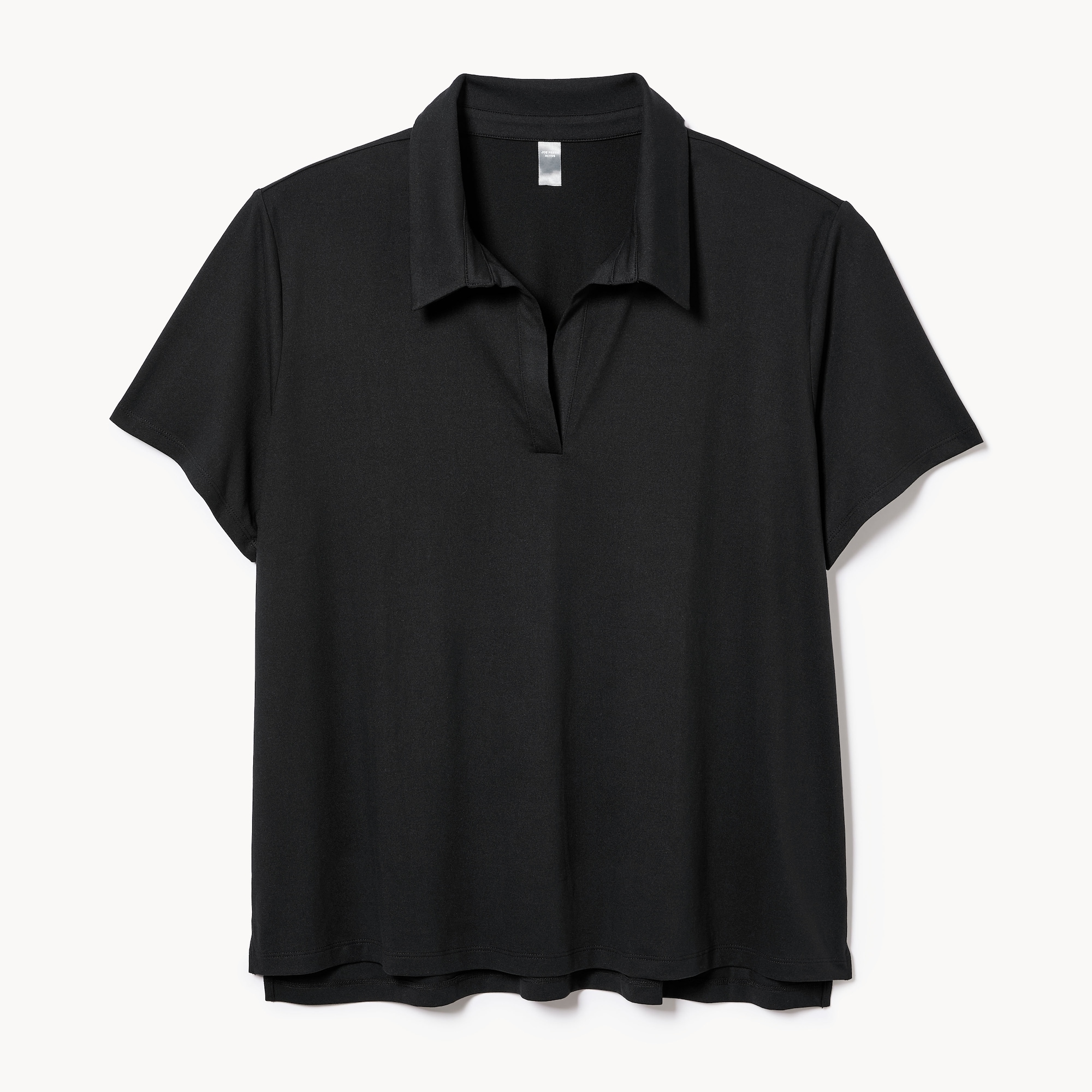 Women+ Active Polo T-Shirt in Black from Joe Fresh
